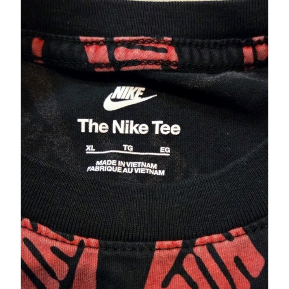 NIKE YOUTH BOYS LONG SLEEVE PULLOVER T SHIRT ALL OVER PRINT SIZE XL - Picture 3 of 5